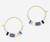 Altiplano Tila Hoop Earrings: Blue Denim