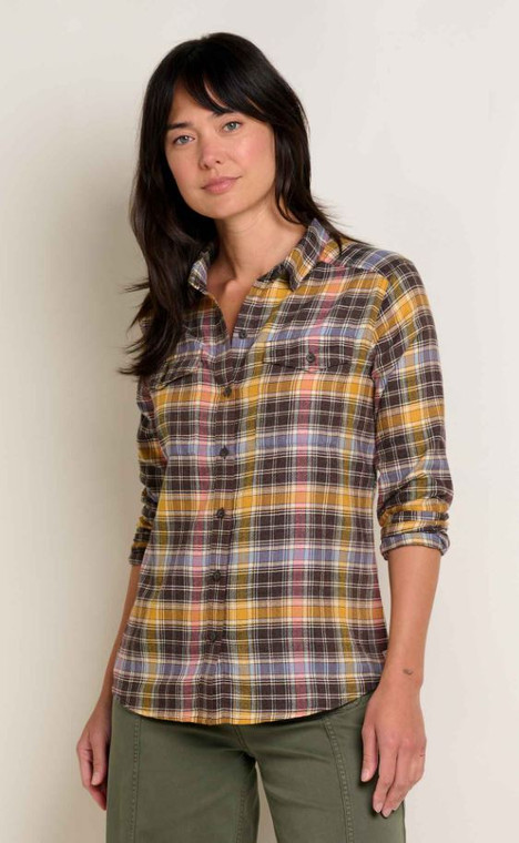 Toad &Co Re-Form Flannel LS Shirt: Chestnut Check