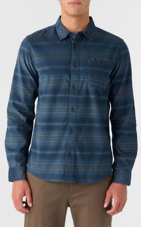 O'Neill Men's Caruso Stripe Cord Shirt: Midnight  Navy