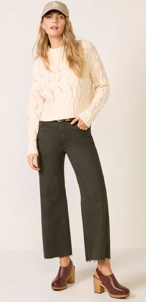 Kut from the Kloth Women's Meg Hi Rise Denim Wide Leg: Sherwood Forest