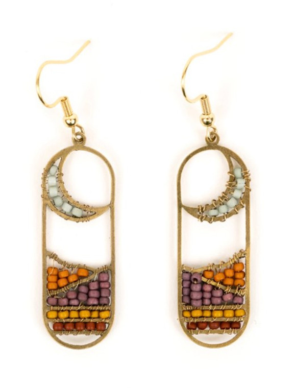 Altiplano Moonview Earrings: Sunset