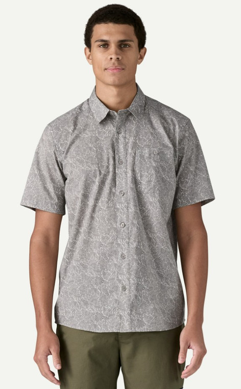 Patagonia Men's Go To Short Sleeve Shirt: BFSA Salt Grey