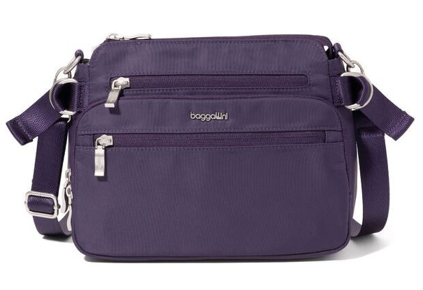 Baggallini Marais Crossbody Bag: Deep Grape Twill