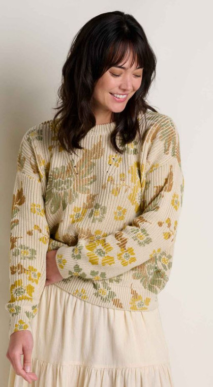 Toad & Co Bianca Pattern Sweater: Almond Floral
