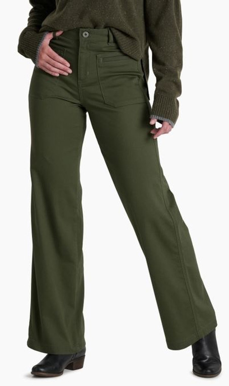 Kuhl Women's Kontour Wide Leg Jean: Dark Moss