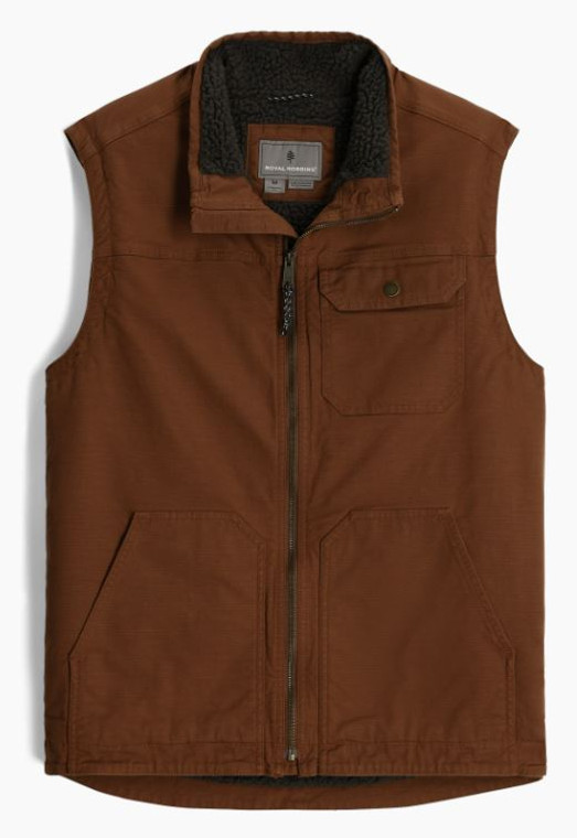 Royal Robbins Men's El Cap Canvas Vest: Saddle