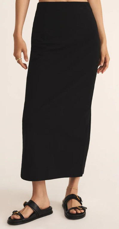 Z Supply Women's Gail Midi Skirt: True Black