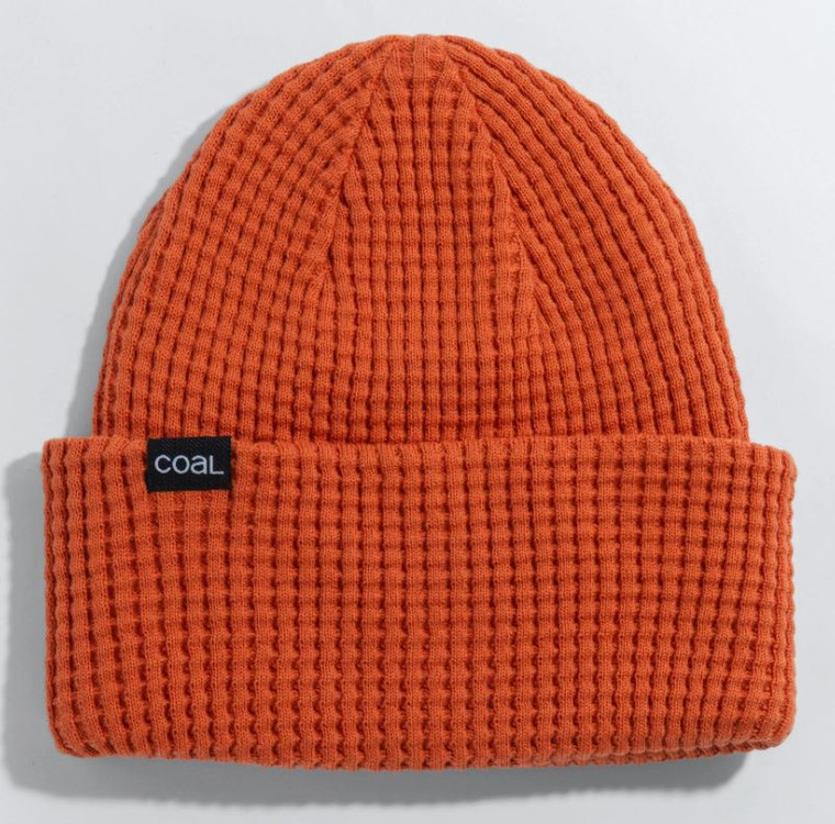 Coal Headwear Crossover Waffle Beanie: Burnt Orange