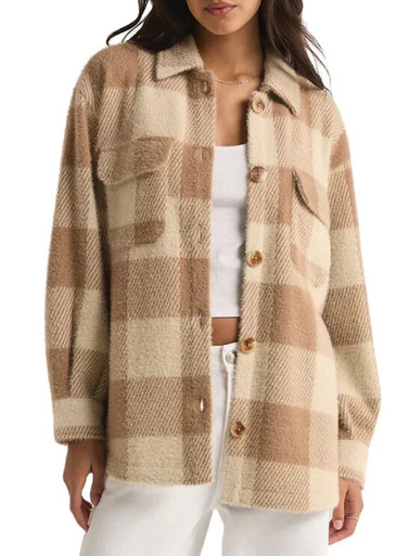 ジャケット・アウター NAPPING BUFFALO CHECK SHOP COAT Anorak Puffer - Forest Check