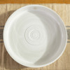 14" LPC Tray Stamped & Embossed in Center in White - Louisville Pottery Collection