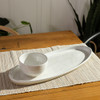 20" Antipasto Tray with Bowl in White - Louisville Pottery Collection 