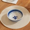 7" Serving Bowl in Blue Fleur De Lis