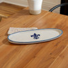 20" Antipasto Tray with Bowl in Blue Fleur De Lis