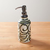 Tall Liquid Soap/Lotion Dispenser in Graffiti Green