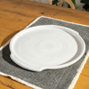 14" Round Handle Tray - Louisville Pottery Collection White