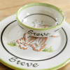 Personalized 3-Piece Child's Place Setting with Tiger 