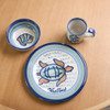 Personalized 3-Piece Child's Place Setting in Sea Life