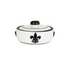 1 Qt. Casserole & Cover in Black Fleur de Lis