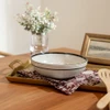 11" Serving Bowl in Black Fleur de Lis