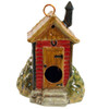 6.5" Outhouse Birdhouse in Red, The Jon Carloftis Collection