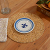 7" Thin Plate in Blue Fleur De Lis