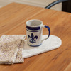 14 oz Mug in Blue Fleur de Lis