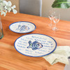 12" Oval Platter in Sea Life (far) with 15" Oval Platter in Sea Life (near)