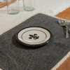 7" Thin Plate in Black Fleur de Lis