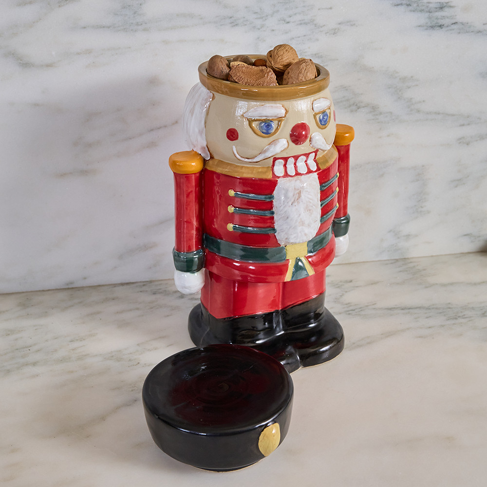Stoneware & Co. Nutcracker Cookie Jar - Thumbnail 2