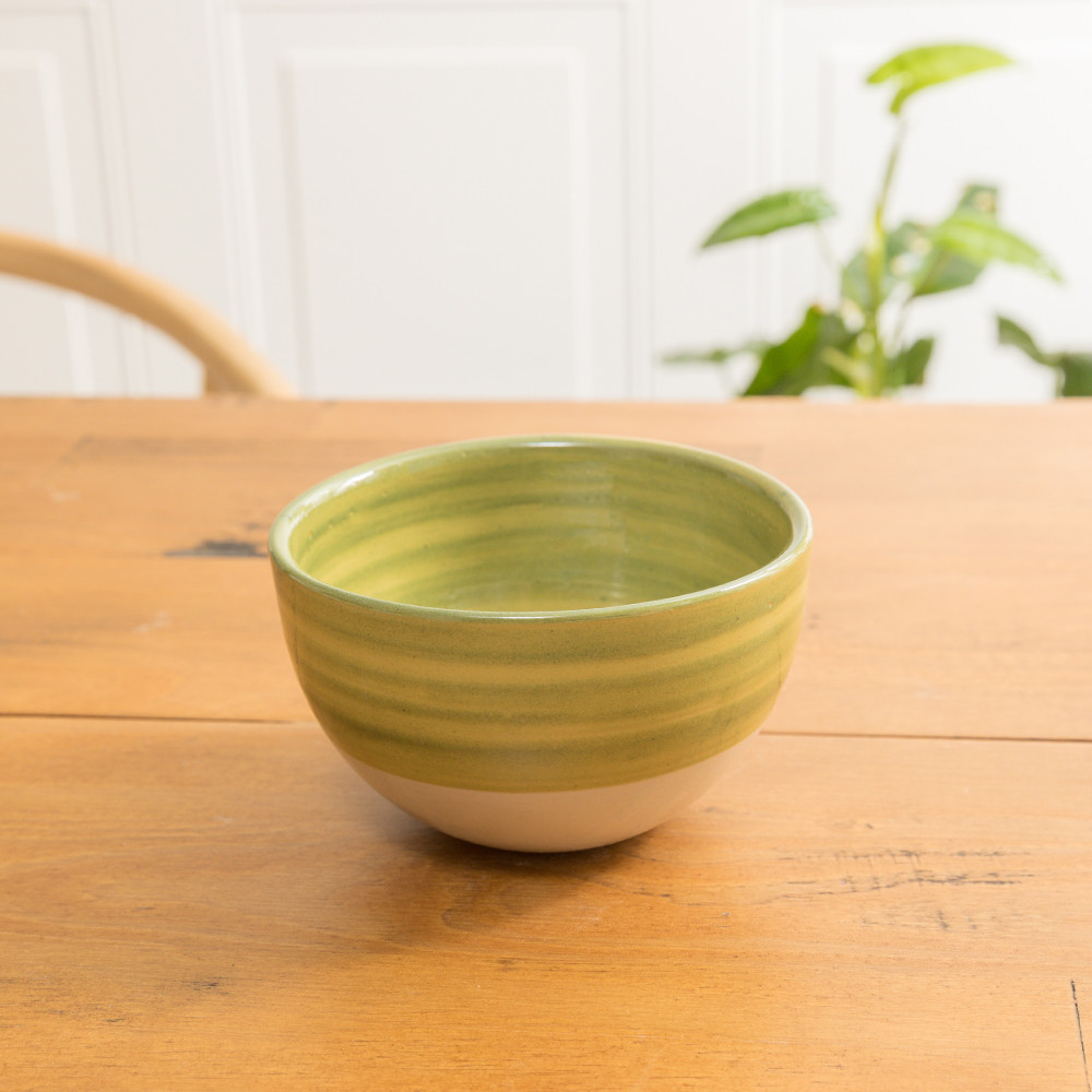 Bunny Antipasto Green Banding Easter Tray with Green Bowl Stoneware & Co.