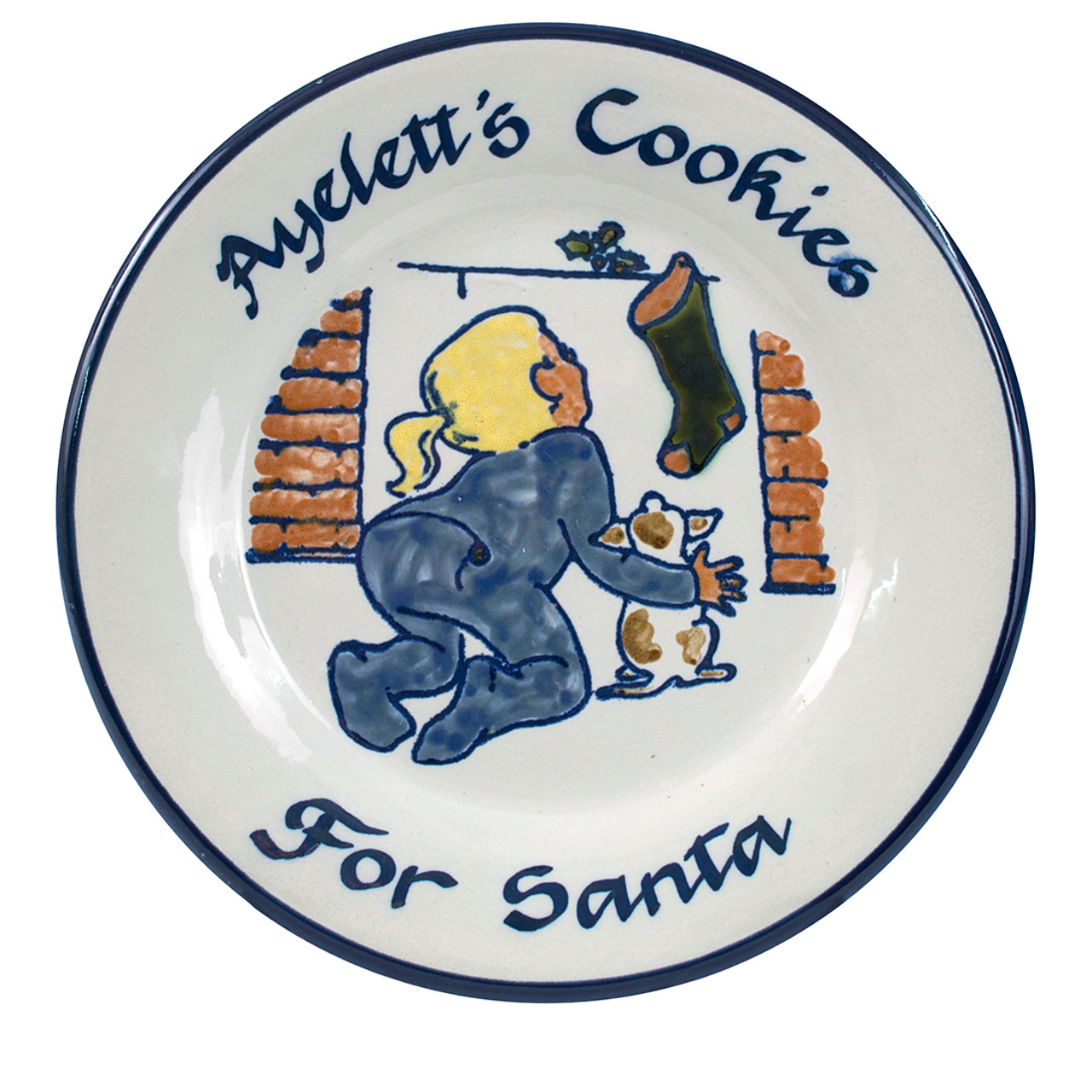 christmas cookie plates for santa