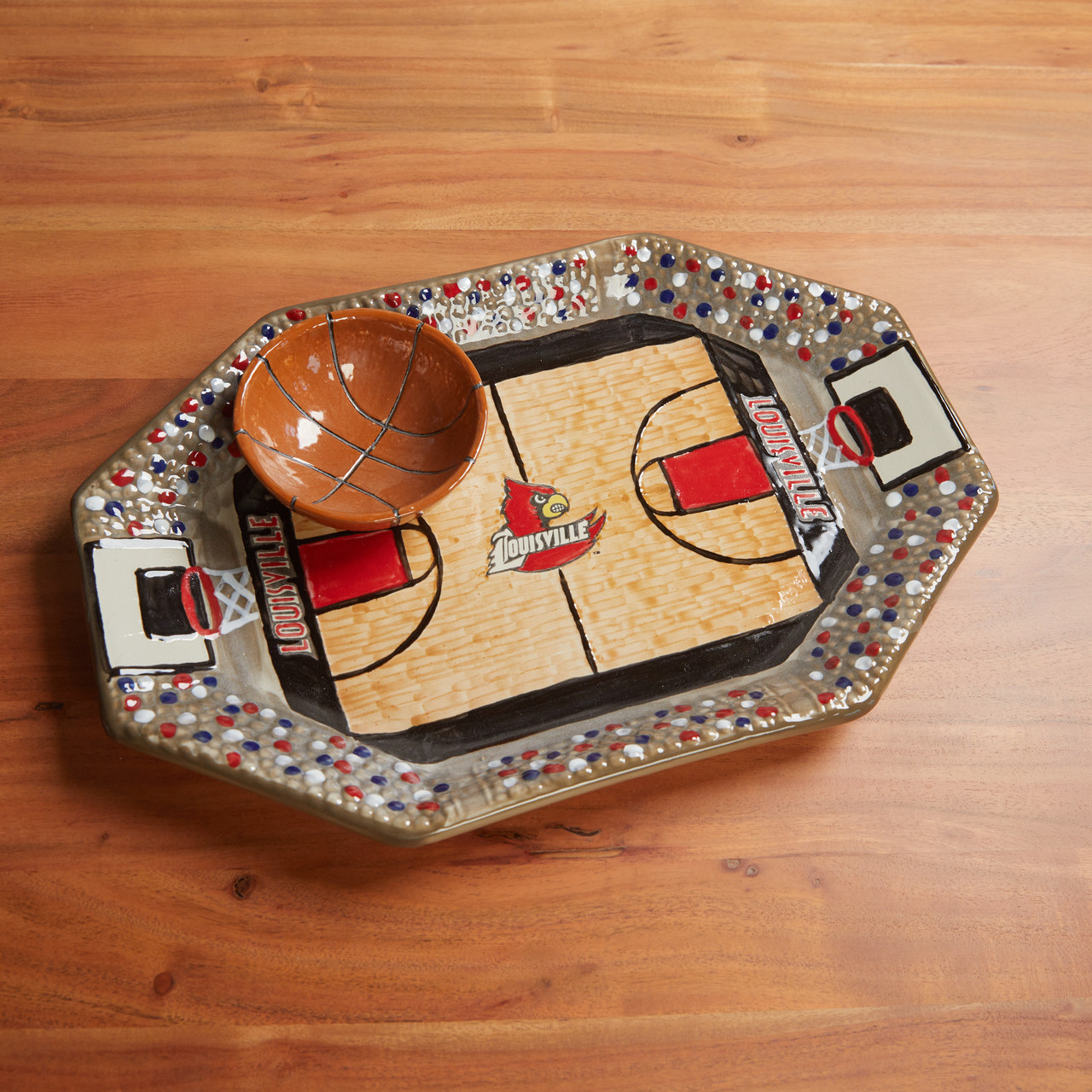 Stoneware & Co. University of Louisville Basketball Chip & Dip - Thumbnail 4
