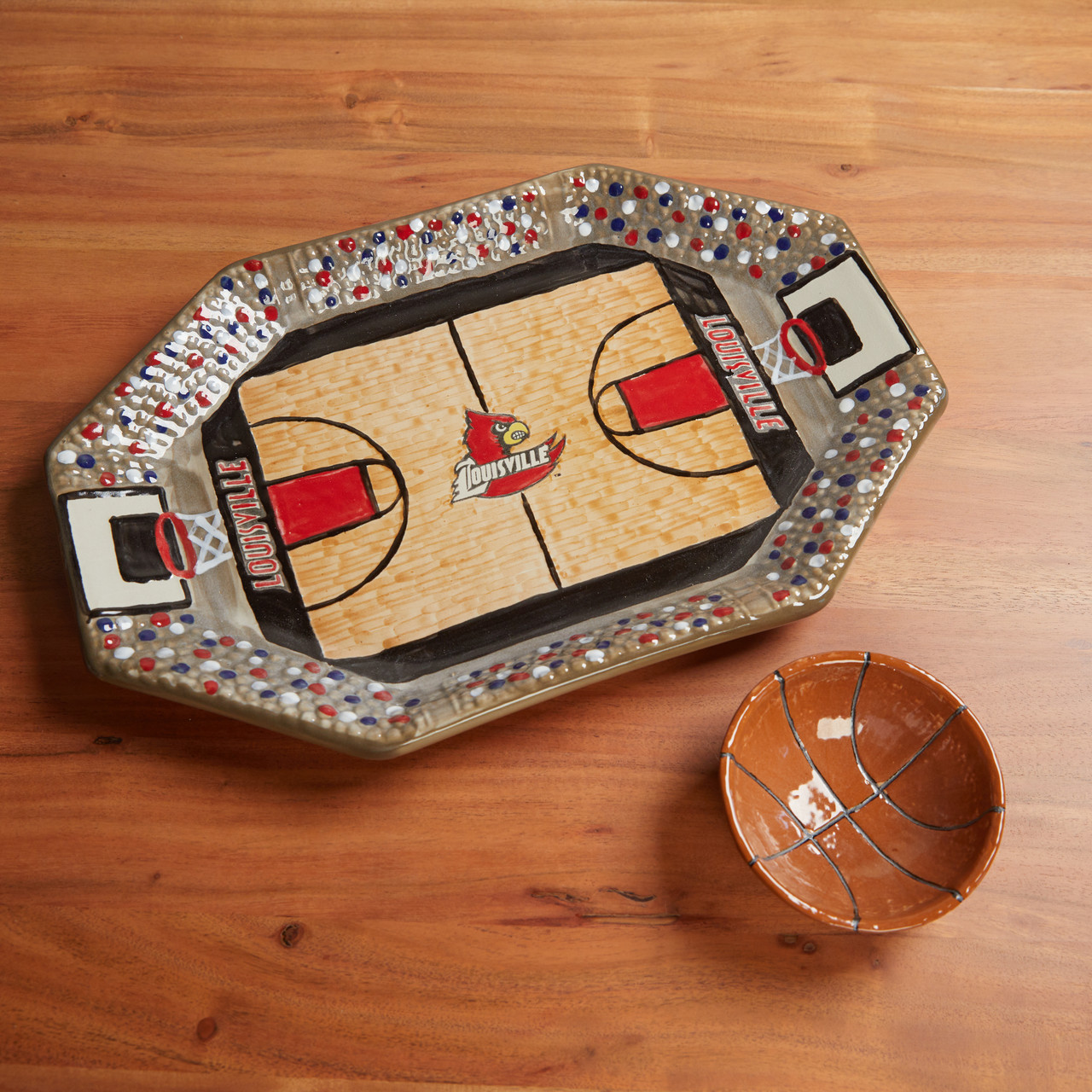Stoneware & Co. University of Louisville Basketball Chip & Dip - Thumbnail 3