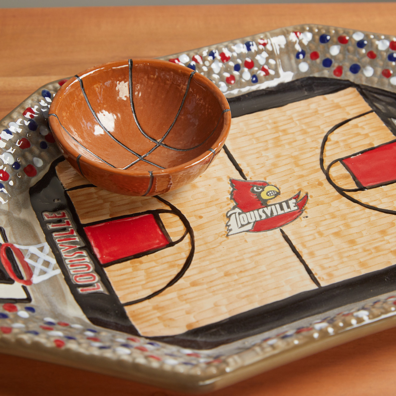 Stoneware & Co. University of Louisville Basketball Chip & Dip