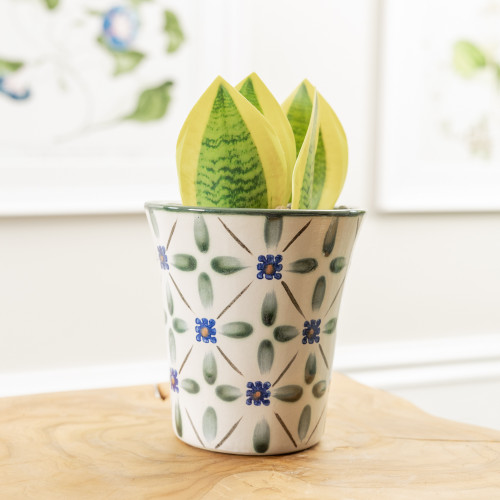 5" Flared Flower Pot in French Country