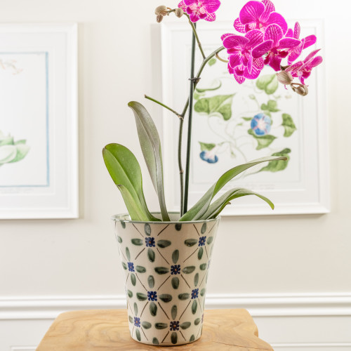 6 1/2" Flared Flower Pot in French Country