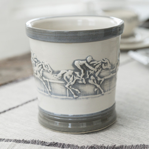 7-1⁄4" Embossed Running Horse Ice Bucket 7-1⁄4" Embossed Running Horse Ice Bucket