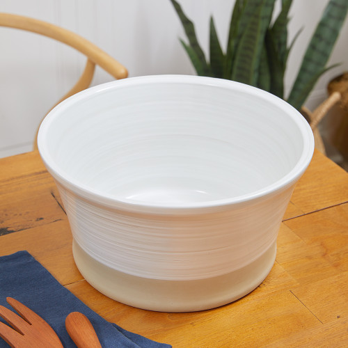 1 Louisville Pottery Collection Nested Mixing Bowl in White - Stoneware &  Co.