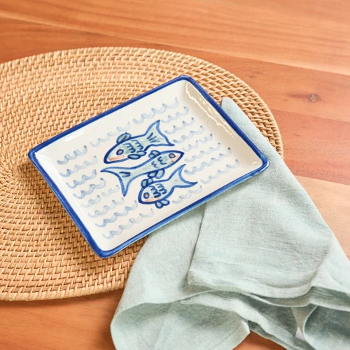 6" Small Snack Tray in Sea Life