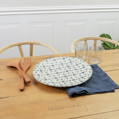 14" Round Platter in French Country