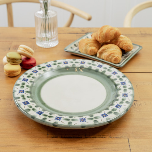 11" Rimmed Plate in French Country