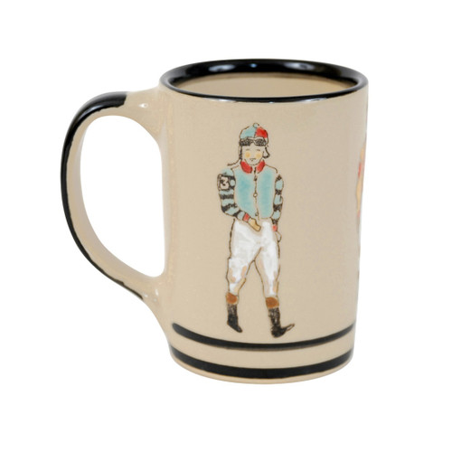 Louisville Stoneware 14 oz Off To The Races Mug