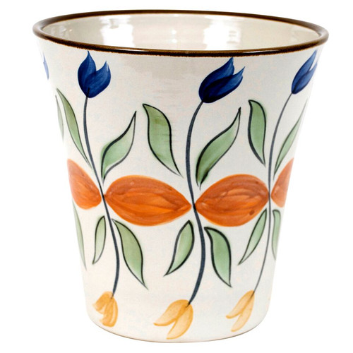 8 1/2" Flared Flower Pot in Jefferson's Flowers