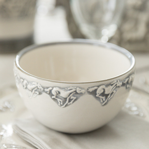 16 Ounce Embossed Running Horse Bowl