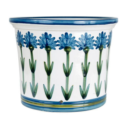 13" Gardener's Pot in Bachelor Button
