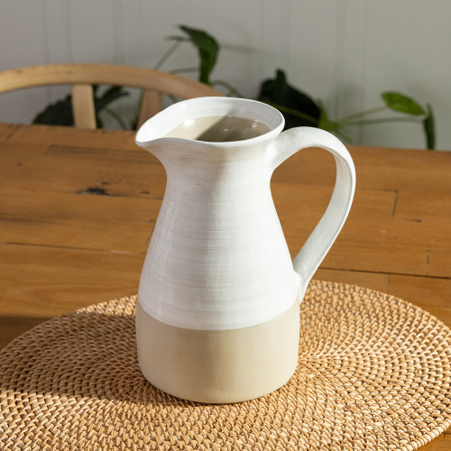 2 1/2 QT Pitcher in Holly Graffiti - Stoneware & Co.