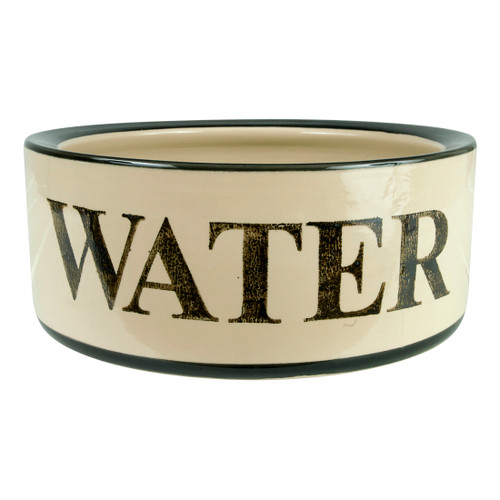 9" Rimmed Pet Water Bowl - Stoneware & Co.