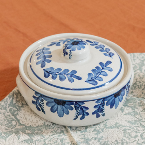 1 qt Round Casserole and Cover in Elodie