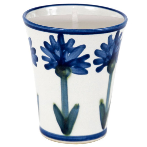 11 oz Julep Cup with Soy Candle in Bachelor Button