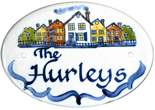Personalized 8" Oval Door Plaque